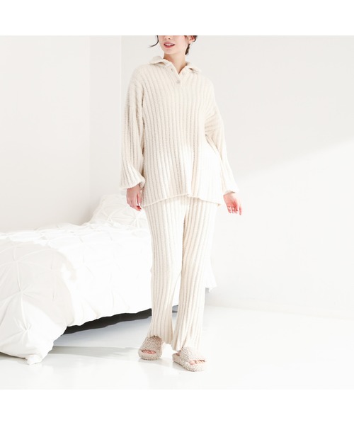 Francfranc（フランフラン）の「モールニットパジャマ アイボリー（ルームウェア/パジャマ・レディース・アイボリー・FREE）」の4枚目の写真