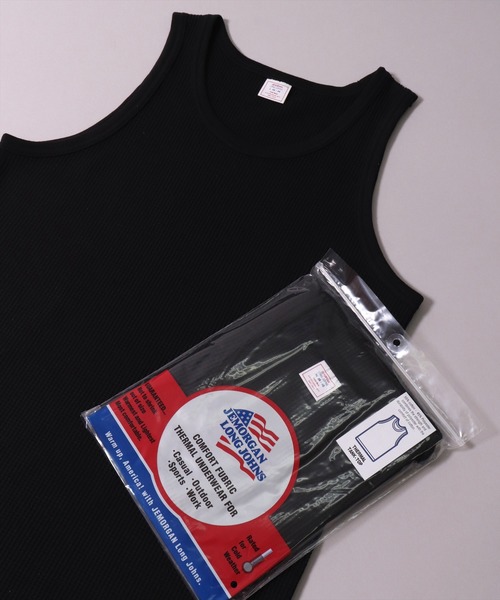 JEMORGAN（ジェーイーモーガン）の「(LK)【JEMORGAN】【パックT】ワッフル タンクトップ（タンクトップ・メンズ・ホワイト/ブラック/杢グレー・MEDIUM/LARGE/X-LARGE）」の3枚目の写真