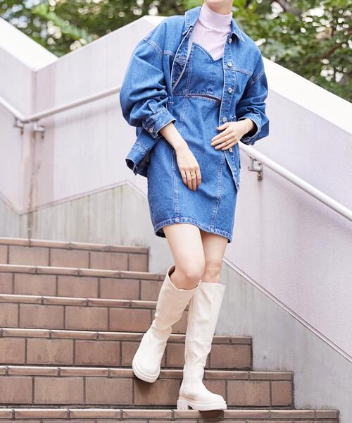 FREE'S MART（フリーズマート）の「◆ストレッチロングブーツ（ブーツ・レディース・ブラック/ホワイト・SMALL/MEDIUM/LARGE）」の17枚目の写真