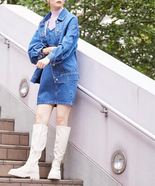 FREE'S MART（フリーズマート）の「◆ストレッチロングブーツ（ブーツ・レディース・ブラック/ホワイト・SMALL/MEDIUM/LARGE）」の18枚目の写真