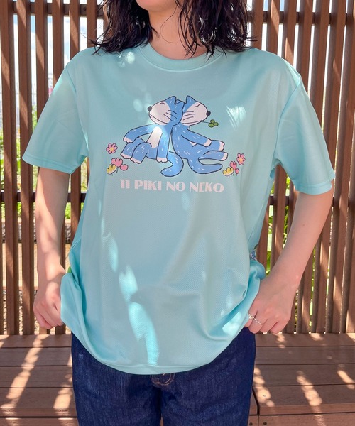 THE BAREFOOT(ベアフット)の「【 11ぴきのねこ 】ドライメッシュTシャツ dry meshTEE NEKO WNI(Tシャツ/カットソー・レディース・ネイビー/ライトブルー/ホワイト/ライトピンク・FREE)」の21枚目の写真