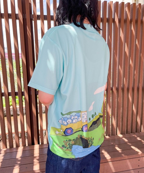 THE BAREFOOT(ベアフット)の「【 11ぴきのねこ 】ドライメッシュTシャツ dry meshTEE NEKO WNI(Tシャツ/カットソー・レディース・ネイビー/ライトブルー/ホワイト/ライトピンク・FREE)」の20枚目の写真