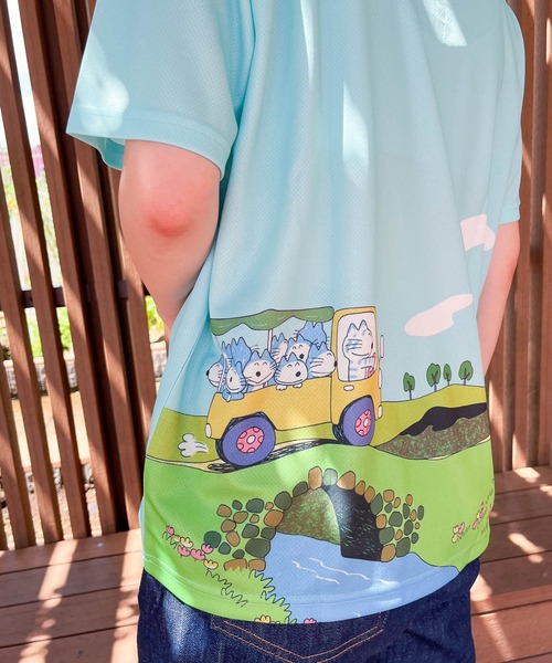 THE BAREFOOT(ベアフット)の「【 11ぴきのねこ 】ドライメッシュTシャツ dry meshTEE NEKO WNI(Tシャツ/カットソー・レディース・ネイビー/ライトブルー/ホワイト/ライトピンク・FREE)」の19枚目の写真