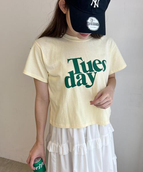 WC(ダブル シー)の「TuesdayショートTシャツ(Tシャツ/カットソー・レディース・ホワイト/イエロー/ブラック・FREE)」の21枚目の写真