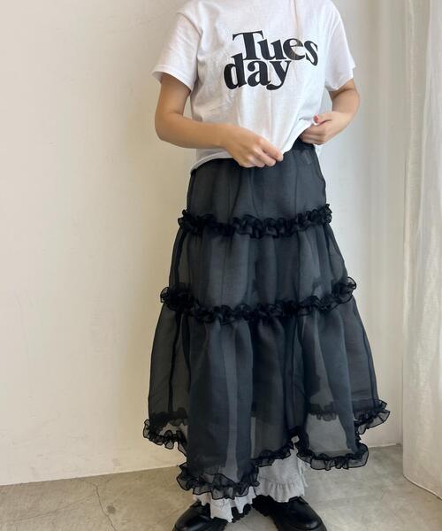 WC(ダブル シー)の「TuesdayショートTシャツ(Tシャツ/カットソー・レディース・ホワイト/イエロー/ブラック・FREE)」の11枚目の写真
