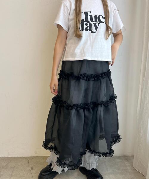 WC(ダブル シー)の「TuesdayショートTシャツ(Tシャツ/カットソー・レディース・ホワイト/イエロー/ブラック・FREE)」の13枚目の写真