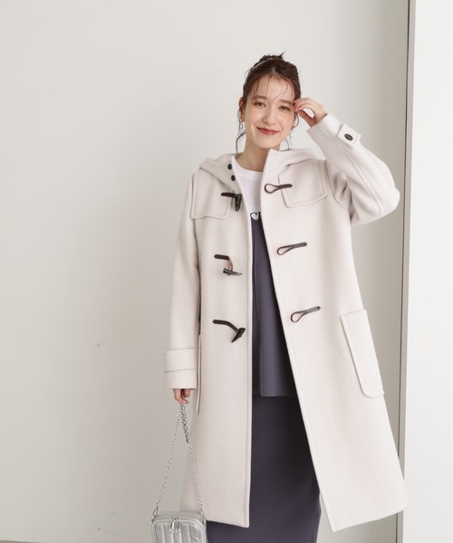 N.(N. Natural Beauty Basic)(エヌエヌナチュラルビューティーベーシック)の「【WEB限定】【S Size Line】◆二重織メルトンダッフルコート(ダッフルコート・レディース・ネイビー/オフホワイト/グレー/イエロー・MEDIUM/SMALL)」の6枚目の写真