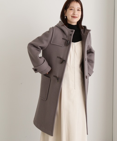 N.(N. Natural Beauty Basic)(エヌエヌナチュラルビューティーベーシック)の「【WEB限定】【S Size Line】◆二重織メルトンダッフルコート(ダッフルコート・レディース・ネイビー/オフホワイト/グレー/イエロー・MEDIUM/SMALL)」の12枚目の写真