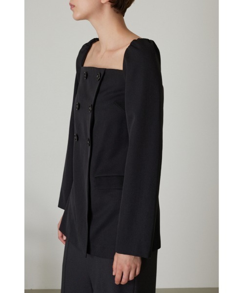 未使用❣️RIM.ARK リムアーク ネックデザイン ボックストップス ブラック RIM.ARK（リムアーク）の「Docking design tops（Tシャツ