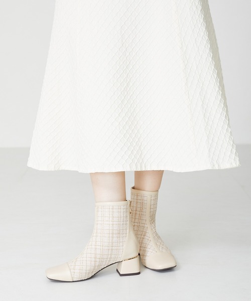 セール】ツイード切替ブーツ 31427（ブーツ）｜ORiental TRaffic