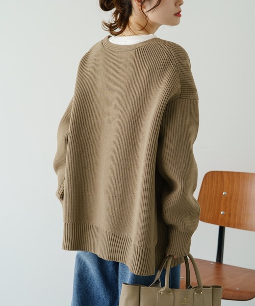 PUAL CE CIN（ピュアルセシン）の「【Du noir】スポンディッシュBIGカーディガン（カーディガン/ボレロ・レディース・グレイッシュベージュ/グレー・FREE）」の16枚目の写真