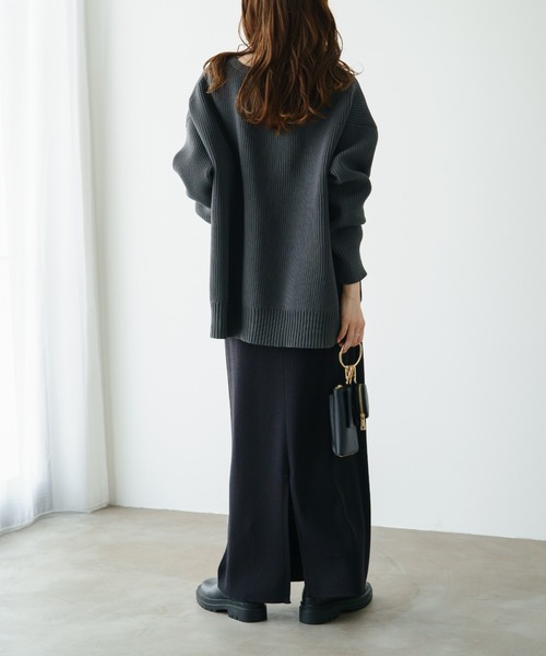 PUAL CE CIN（ピュアルセシン）の「【Du noir】スポンディッシュBIGカーディガン（カーディガン/ボレロ・レディース・グレイッシュベージュ/グレー・FREE）」の14枚目の写真