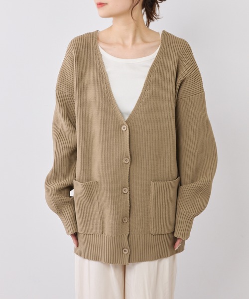 PUAL CE CIN（ピュアルセシン）の「【Du noir】スポンディッシュBIGカーディガン（カーディガン/ボレロ・レディース・グレイッシュベージュ/グレー・FREE）」の17枚目の写真