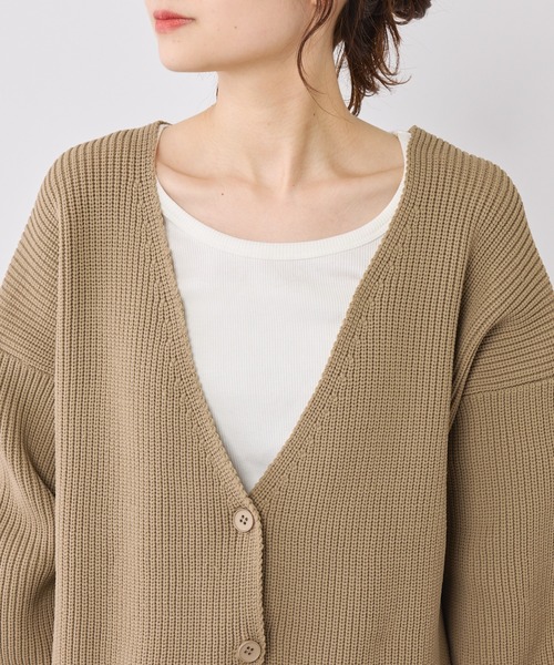 PUAL CE CIN（ピュアルセシン）の「【Du noir】スポンディッシュBIGカーディガン（カーディガン/ボレロ・レディース・グレイッシュベージュ/グレー・FREE）」の20枚目の写真