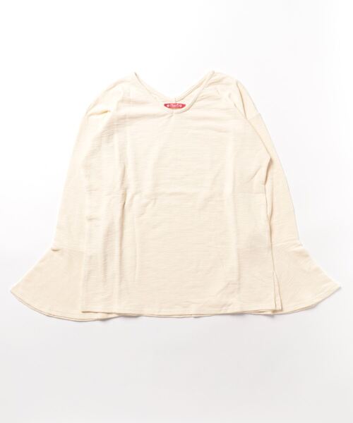 チャイハネ（チャイハネ）の「【チャイハネ】ロロムフレアスリーブトップス（Tシャツ/カットソー・レディース・ブラウン/オフホワイト/ブラック/レッド/ダークグリーン・FREE）」の6枚目の写真