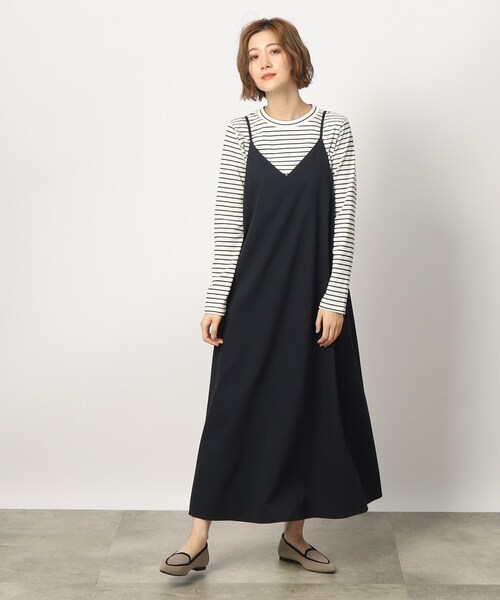 grove(グローブ)の「◆【SETUP可】後ろ姿もそつなく可愛い!フレアーラインキャミワンピース(ワンピース・レディース・ネイビー/ダークグレー/ブラウン系・02/03/05/01/04)」の21枚目の写真