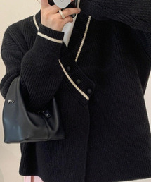 Burner | 【OKUOKU　0909】カーディガン / Vネック / デザイン oku-tops-721630861665-46(カーディガン/ボレロ)