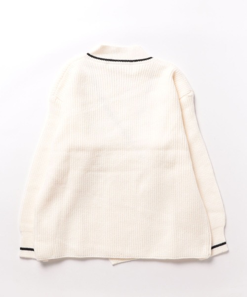 Burner（バーナー）の「【OKUOKU　0909】カーディガン / Vネック / デザイン oku-tops-721630861665-46（カーディガン/ボレロ・レディース・ブラック/ライトベージュ・FREE）」の7枚目の写真