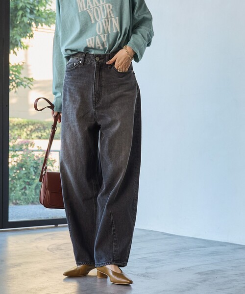 coen(コーエン)の「カーブデニムパンツ(デニムパンツ・レディース・コバルトブルー/ブラック・L/M/S)」の19枚目の写真