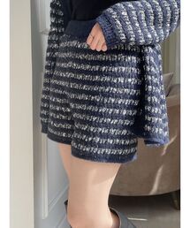 ツイードニットショートパンツ【セットアップ着用可能】