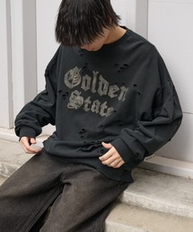 COLONY 2139 | ピグメントダメージ裏毛クルー（GS）(スウェット)