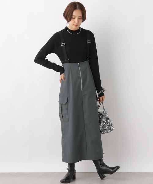 LEPSIM（レプシィム）の「サス付きカーゴスカート　987751（スカート・レディース・グレー/カーキブラウン/ブラック・FREE）」の5枚目の写真