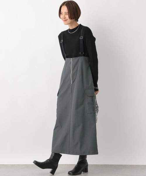 LEPSIM（レプシィム）の「サス付きカーゴスカート　987751（スカート・レディース・グレー/カーキブラウン/ブラック・FREE）」の7枚目の写真