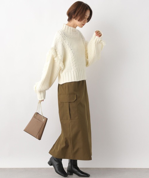 LEPSIM（レプシィム）の「サス付きカーゴスカート　987751（スカート・レディース・グレー/カーキブラウン/ブラック・FREE）」の10枚目の写真