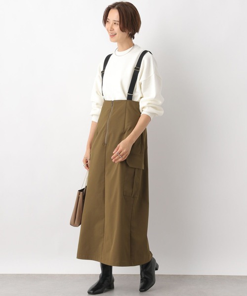 LEPSIM（レプシィム）の「サス付きカーゴスカート　987751（スカート・レディース・グレー/カーキブラウン/ブラック・FREE）」の12枚目の写真
