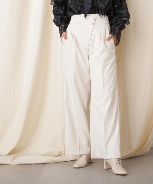 JILL by JILL STUART(ジルバイジルスチュアート)の「◇アシメウエストワイドパンツ(その他パンツ・レディース・ブラック/ホワイト系その他・SMALL/MEDIUM)」の11枚目の写真