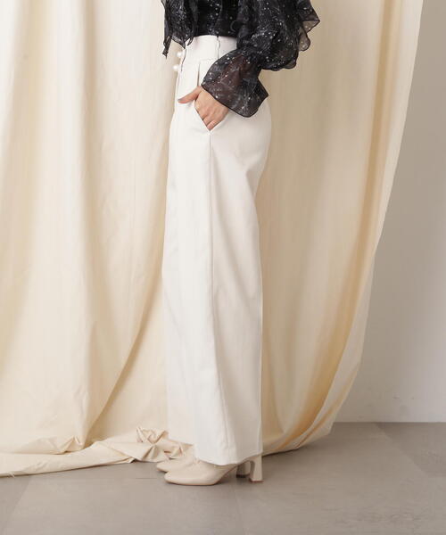 JILL by JILL STUART(ジルバイジルスチュアート)の「◇アシメウエストワイドパンツ(その他パンツ・レディース・ブラック/ホワイト系その他・SMALL/MEDIUM)」の16枚目の写真