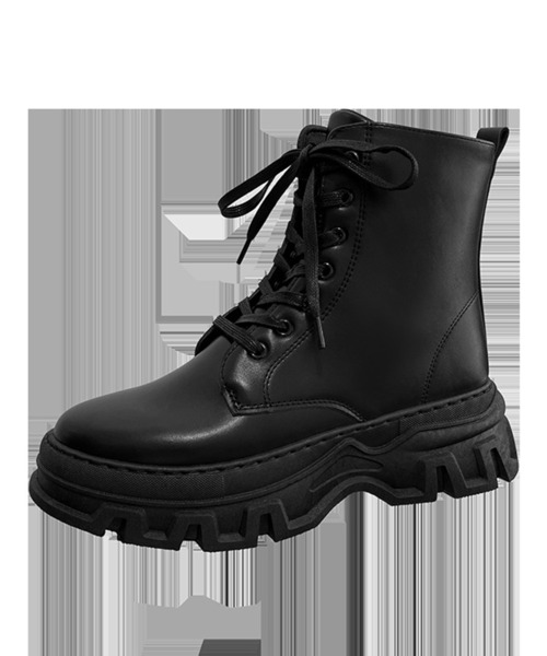 aimoha（アイモハ）の「スニーカーソール軽量ブーツ（ブーツ・メンズ・ブラック・25.0cm/25.5cm/26.0cm/26.5cm/27.0cm/24.5cm）」の6枚目の写真