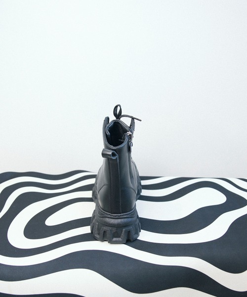 aimoha（アイモハ）の「スニーカーソール軽量ブーツ（ブーツ・メンズ・ブラック・25.0cm/25.5cm/26.0cm/26.5cm/27.0cm/24.5cm）」の10枚目の写真