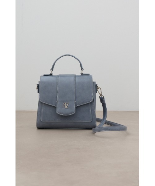 AZUL by moussy（アズールバイマウジー）の「AZモチーフワンハンドルフラップバッグ（ハンドバッグ・レディース・ライトブルー/ブラック/アイボリー・FREE）」の6枚目の写真