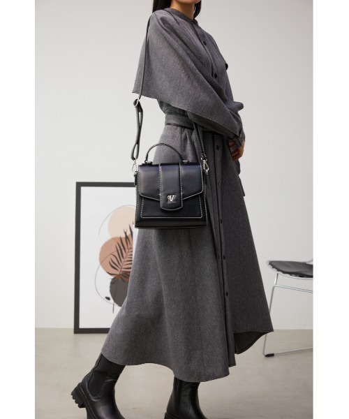 AZUL by moussy（アズールバイマウジー）の「AZモチーフワンハンドルフラップバッグ（ハンドバッグ・レディース・ライトブルー/ブラック/アイボリー・FREE）」の14枚目の写真