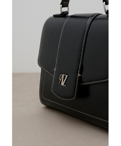 AZUL by moussy（アズールバイマウジー）の「AZモチーフワンハンドルフラップバッグ（ハンドバッグ・レディース・ライトブルー/ブラック/アイボリー・FREE）」の19枚目の写真