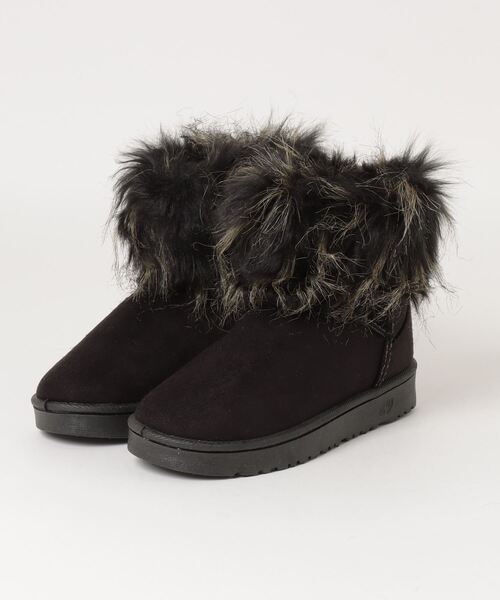 ファー付きムートン風ブーツ（ブーツ）｜STYLEBLOCK（スタイルブロック
