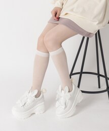 厚底ウサギスニーカー