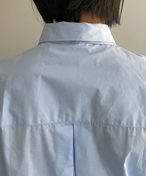 COLLAGE GALLARDAGALANTE（コラージュガリャルダガランテ）の「ベストセットシャツ（シャツ/ブラウス・レディース・サックスブルー/オフホワイト・FREE）」の18枚目の写真