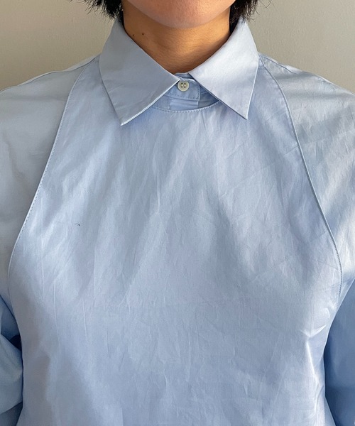 COLLAGE GALLARDAGALANTE（コラージュガリャルダガランテ）の「ベストセットシャツ（シャツ/ブラウス・レディース・サックスブルー/オフホワイト・FREE）」の20枚目の写真