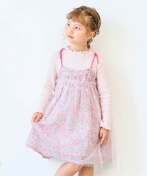 apres les cours | 【フォーマル対応】フラワーチュールドッキングワンピース＿アプレレクールマシェリ(ワンピース)