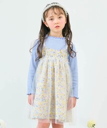 apres les cours | 【フォーマル対応】フラワーチュールドッキングワンピース＿アプレレクールマシェリ(ワンピース)