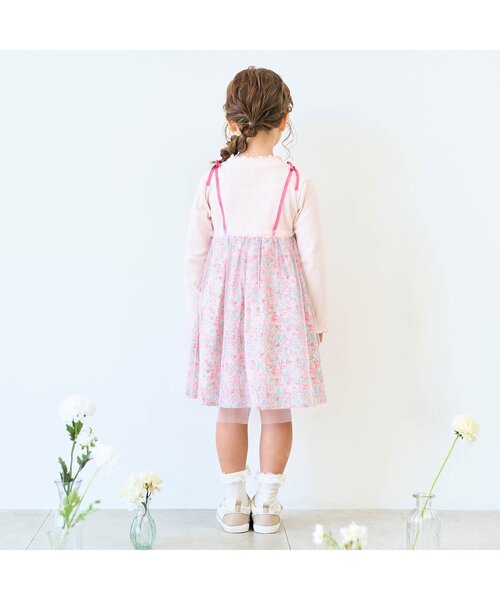 apres les cours(アプレレクール)の「【フォーマル対応】フラワーチュールドッキングワンピース_アプレレクールマシェリ(ワンピース・キッズ・ブルー/ピンク・120/80/130/90/140/110/100)」の21枚目の写真