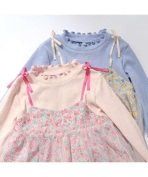 apres les cours(アプレレクール)の「【フォーマル対応】フラワーチュールドッキングワンピース_アプレレクールマシェリ(ワンピース・キッズ・ブルー/ピンク・120/80/130/90/140/110/100)」の18枚目の写真