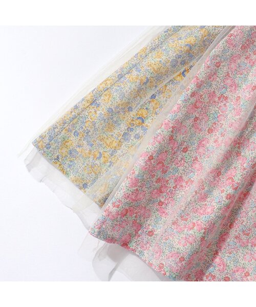 apres les cours(アプレレクール)の「【フォーマル対応】フラワーチュールドッキングワンピース_アプレレクールマシェリ(ワンピース・キッズ・ブルー/ピンク・120/80/130/90/140/110/100)」の16枚目の写真