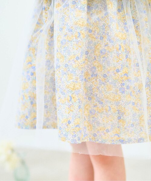 apres les cours(アプレレクール)の「【フォーマル対応】フラワーチュールドッキングワンピース_アプレレクールマシェリ(ワンピース・キッズ・ブルー/ピンク・120/80/130/90/140/110/100)」の13枚目の写真
