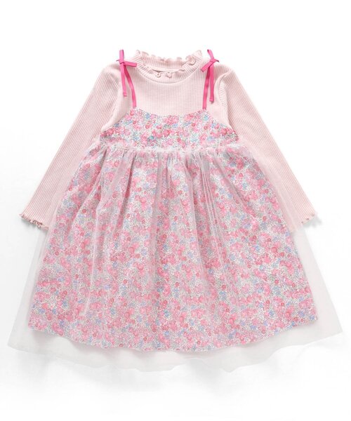 apres les cours(アプレレクール)の「【フォーマル対応】フラワーチュールドッキングワンピース_アプレレクールマシェリ(ワンピース・キッズ・ブルー/ピンク・120/80/130/90/140/110/100)」の11枚目の写真