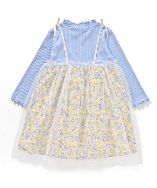 apres les cours(アプレレクール)の「【フォーマル対応】フラワーチュールドッキングワンピース_アプレレクールマシェリ(ワンピース・キッズ・ブルー/ピンク・120/80/130/90/140/110/100)」の10枚目の写真