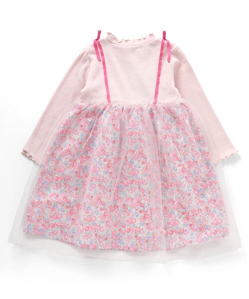 apres les cours(アプレレクール)の「【フォーマル対応】フラワーチュールドッキングワンピース_アプレレクールマシェリ(ワンピース・キッズ・ブルー/ピンク・120/80/130/90/140/110/100)」の9枚目の写真