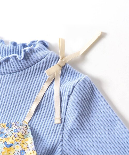 apres les cours(アプレレクール)の「【フォーマル対応】フラワーチュールドッキングワンピース_アプレレクールマシェリ(ワンピース・キッズ・ブルー/ピンク・120/80/130/90/140/110/100)」の6枚目の写真